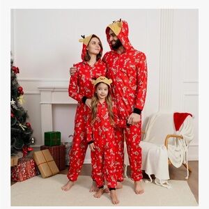 Matching Christmas Pajamas for Family- Bundle Womens Small, Men’s Large, Kids 2T
